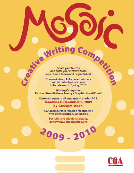 cga creative writing competition