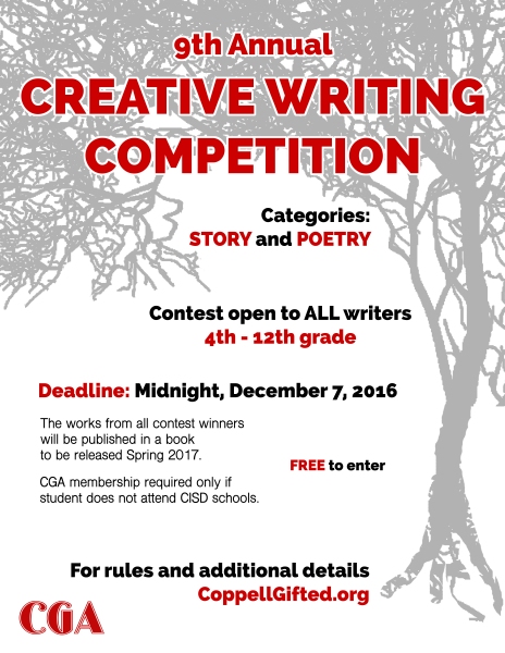 creative writing competition circular