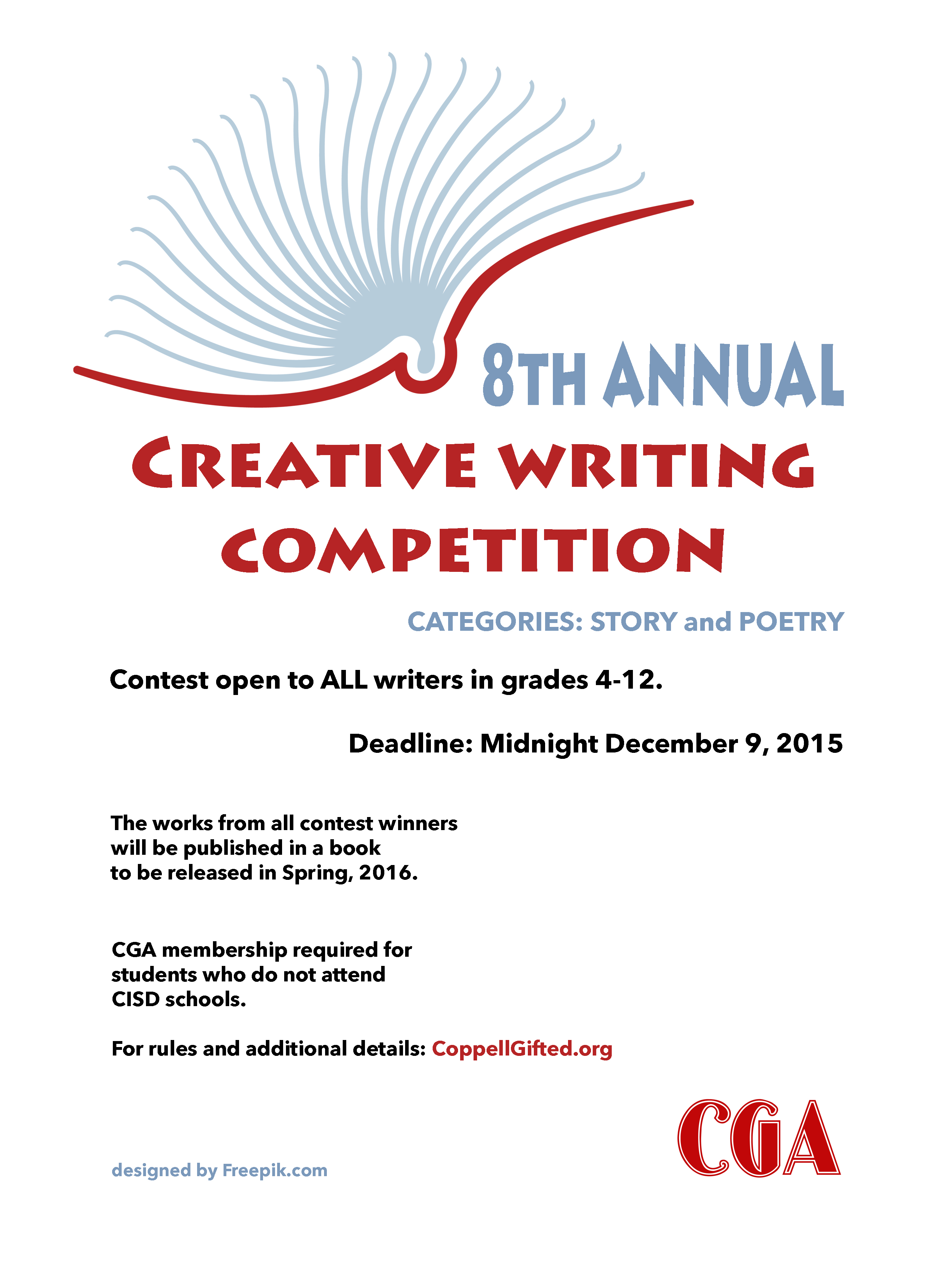 creative writing competition rules